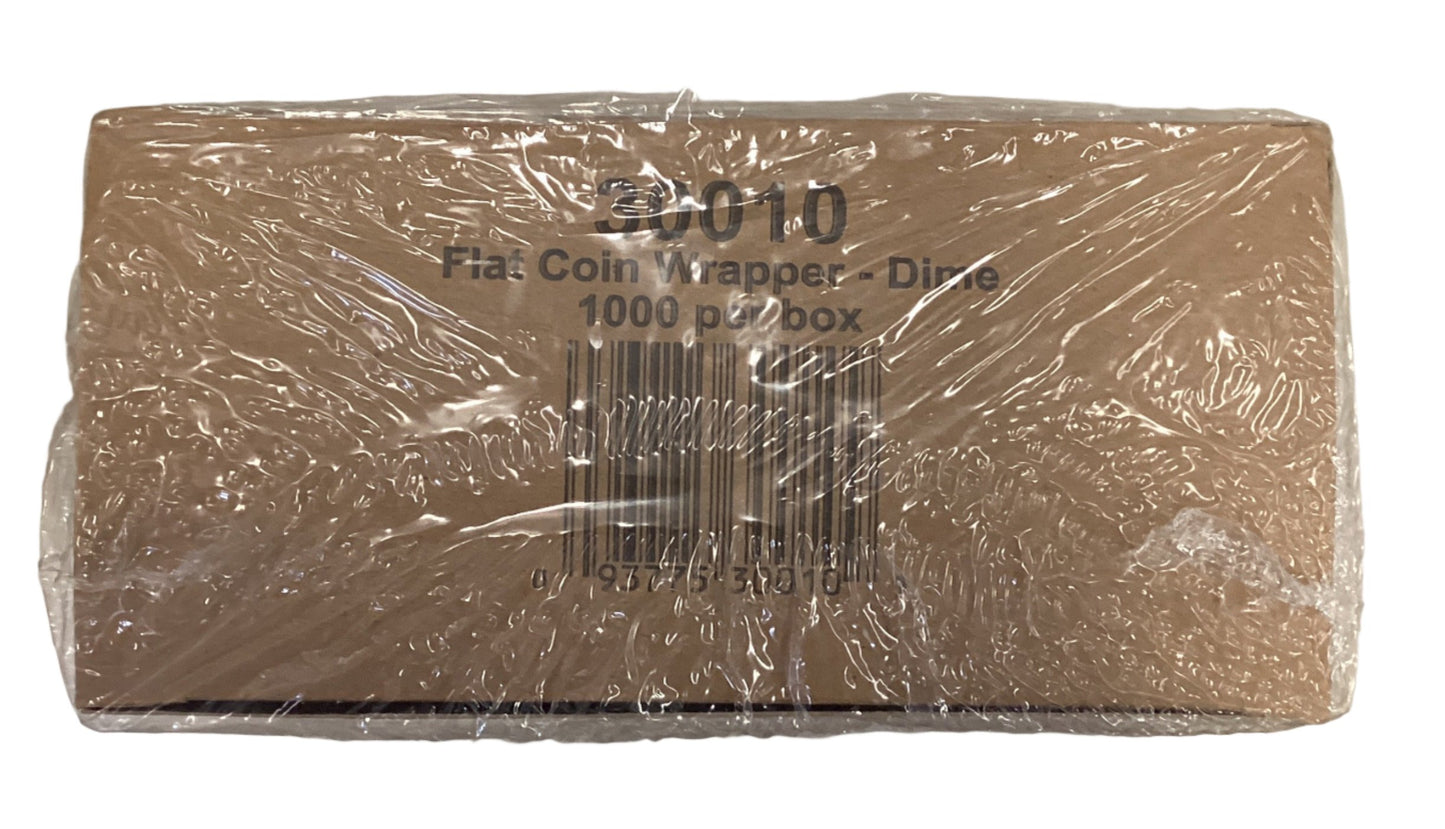 Pap-R Products Flat Coin Wrappers, Dimes, $5, 1000 Wrappers/box ( CTX30010 )