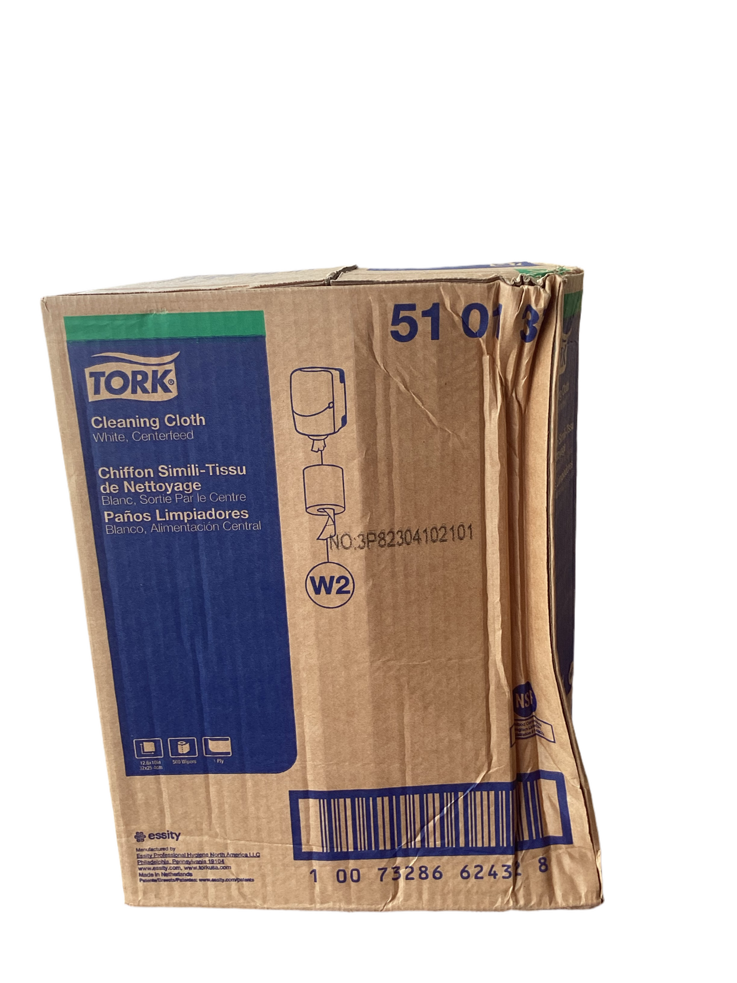 Tork (510137) Cleaning Cloth, 12.6 X 10, 1 Ply, 500/Pack