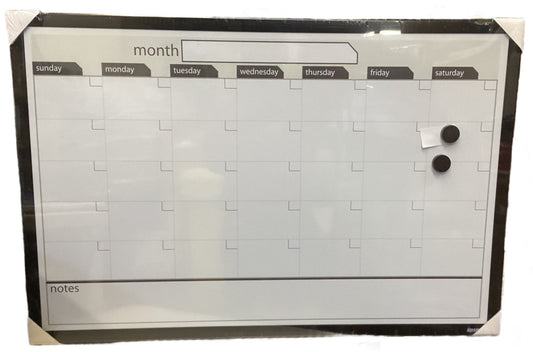 The Board Dudes 36 X 24 Magnetic Dry Erase Calendar