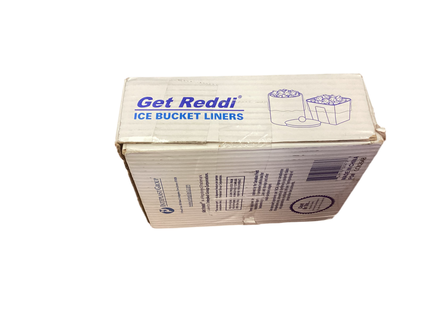 Get Reddi Clear Ice Bucket Liner Bags, 3 qt, 12” x 12”