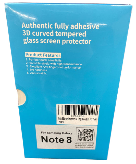 Samsung Galaxy Note 8 fully Adhesive 3D curved tempered glass screen protector