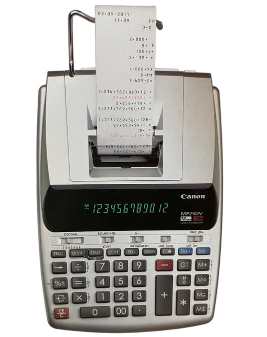 Canon 12-Digit Calculator/Calendar MP25DV-3 Silver MP25DV3