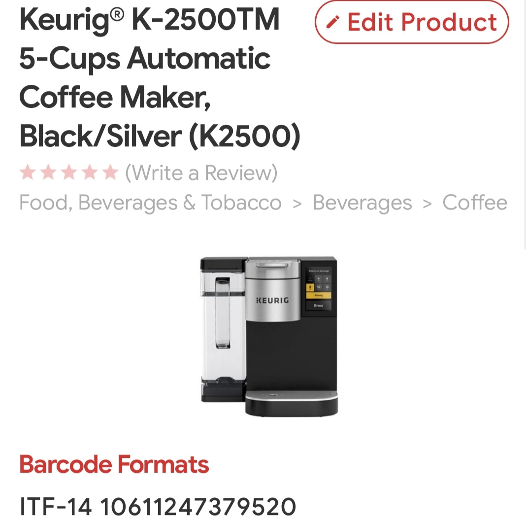 Keurig K-2500 Model (Commercial)