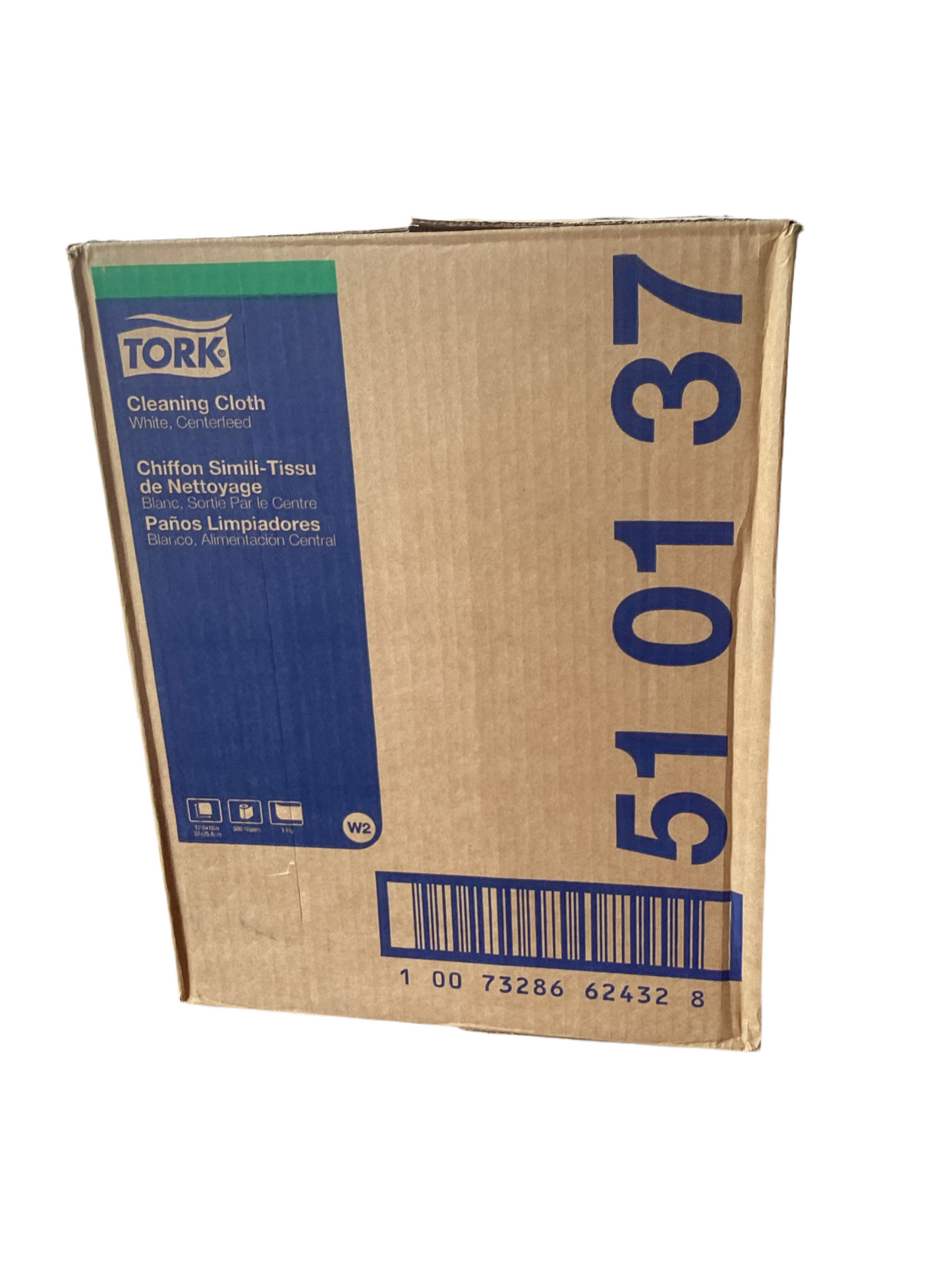 Tork (510137) Cleaning Cloth, 12.6 X 10, 1 Ply, 500/Pack