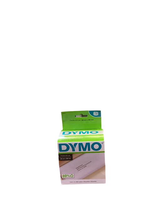 DYMO 30252 LabelWriter Address Labels, 1 1/8 x 3 1/2, White, 350 Labels/Rolls/Pack