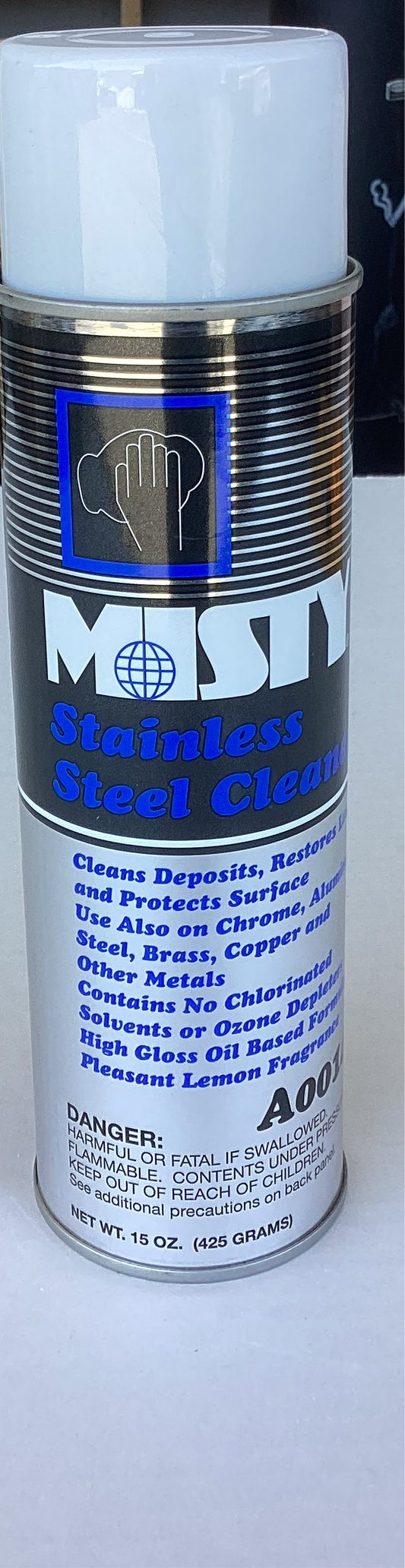 Misty 15 oz Aerosol Can, Stainless Steel Cleaner