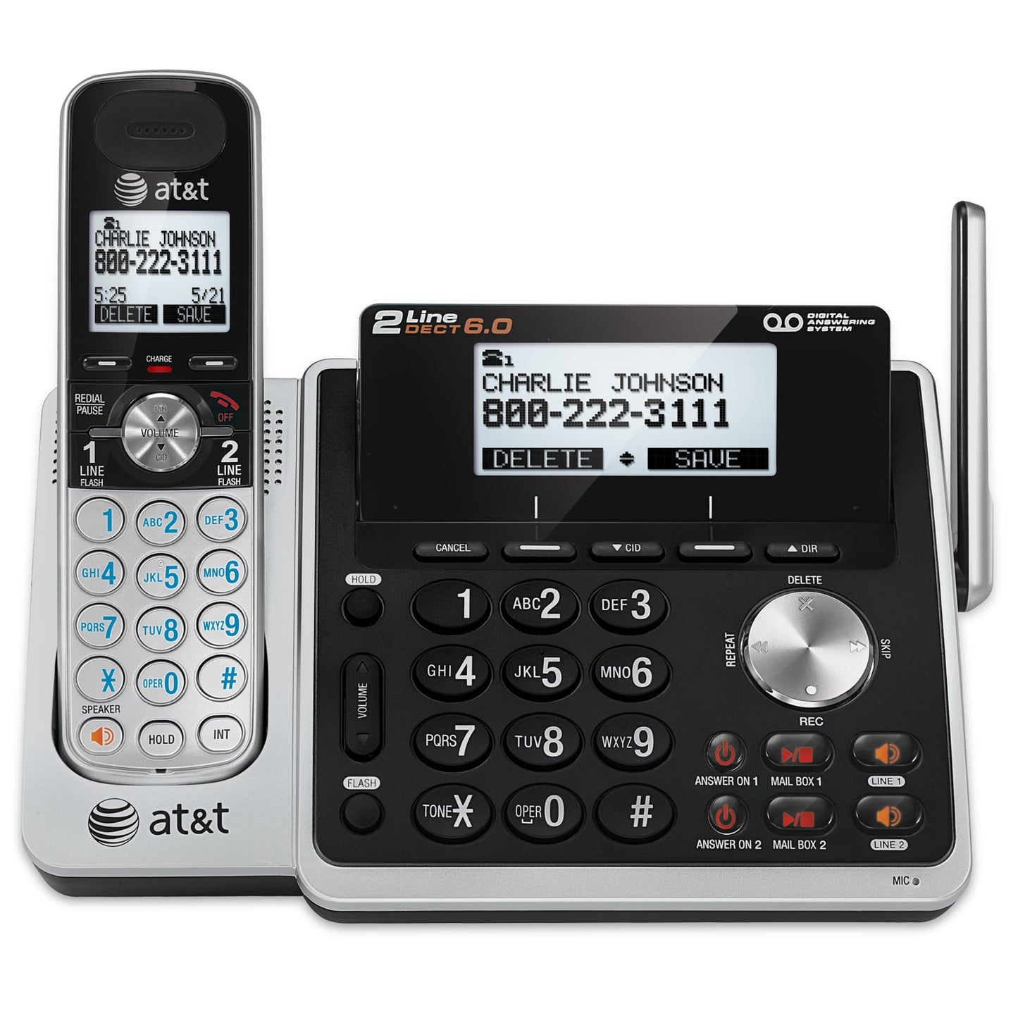 AT&T Speakerphone 2-line answering system TL88102