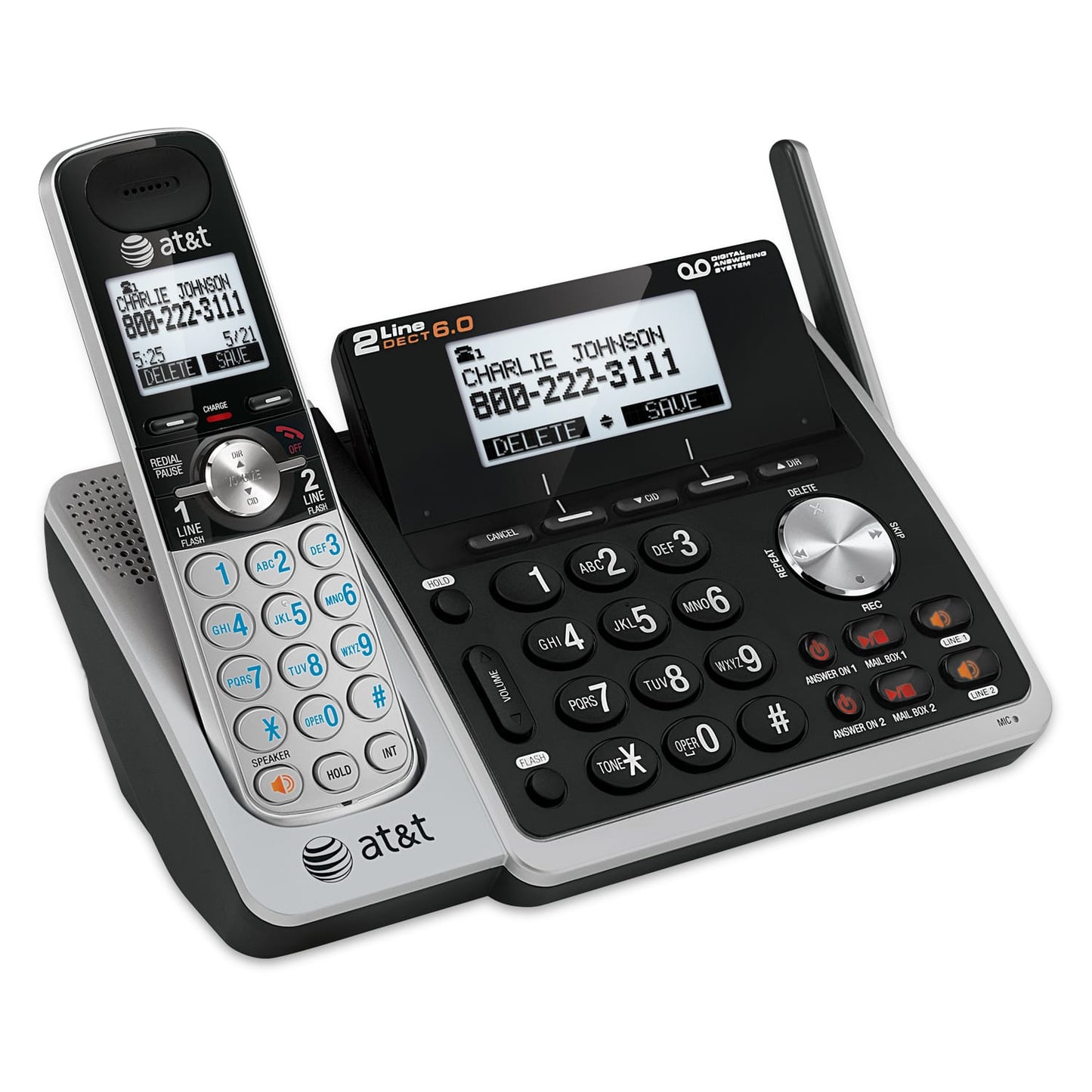 AT&T Speakerphone 2-line answering system TL88102