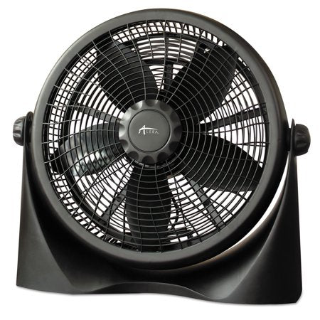 Alera 16" Super-Circulation 3-Speed Tilt Fan, Plastic, Black (Damaged box)
