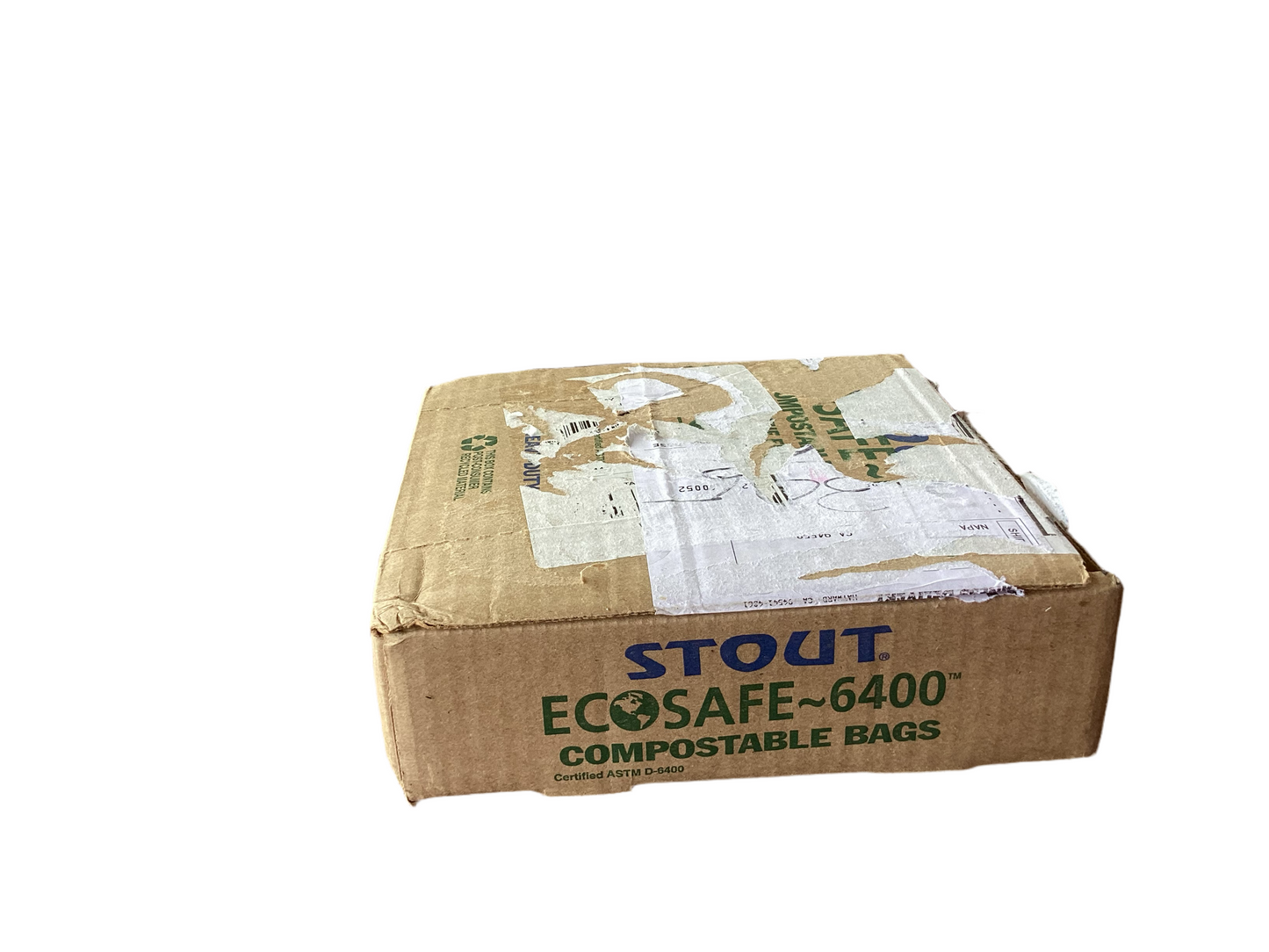 Stout EcoSafe-6400 Compostable Bags, 24” x 30”, 13 gal, .85 mil thickness, Green (Pack of 45)