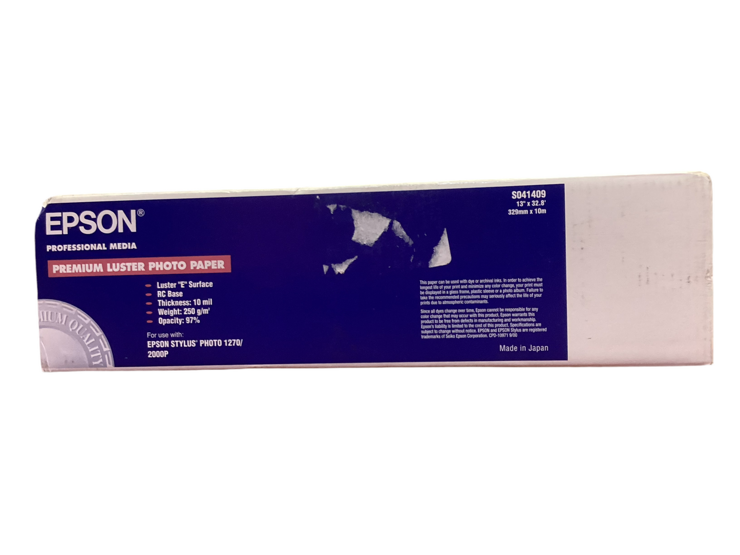 Epson Premium Luster Photo Inkjet Paper 13” x 32.8”