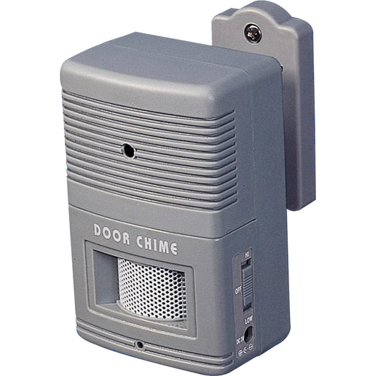 Visitor Arrival/Departure Chime, Battery Operated, 2.75 X 2 X 4.25, Gray