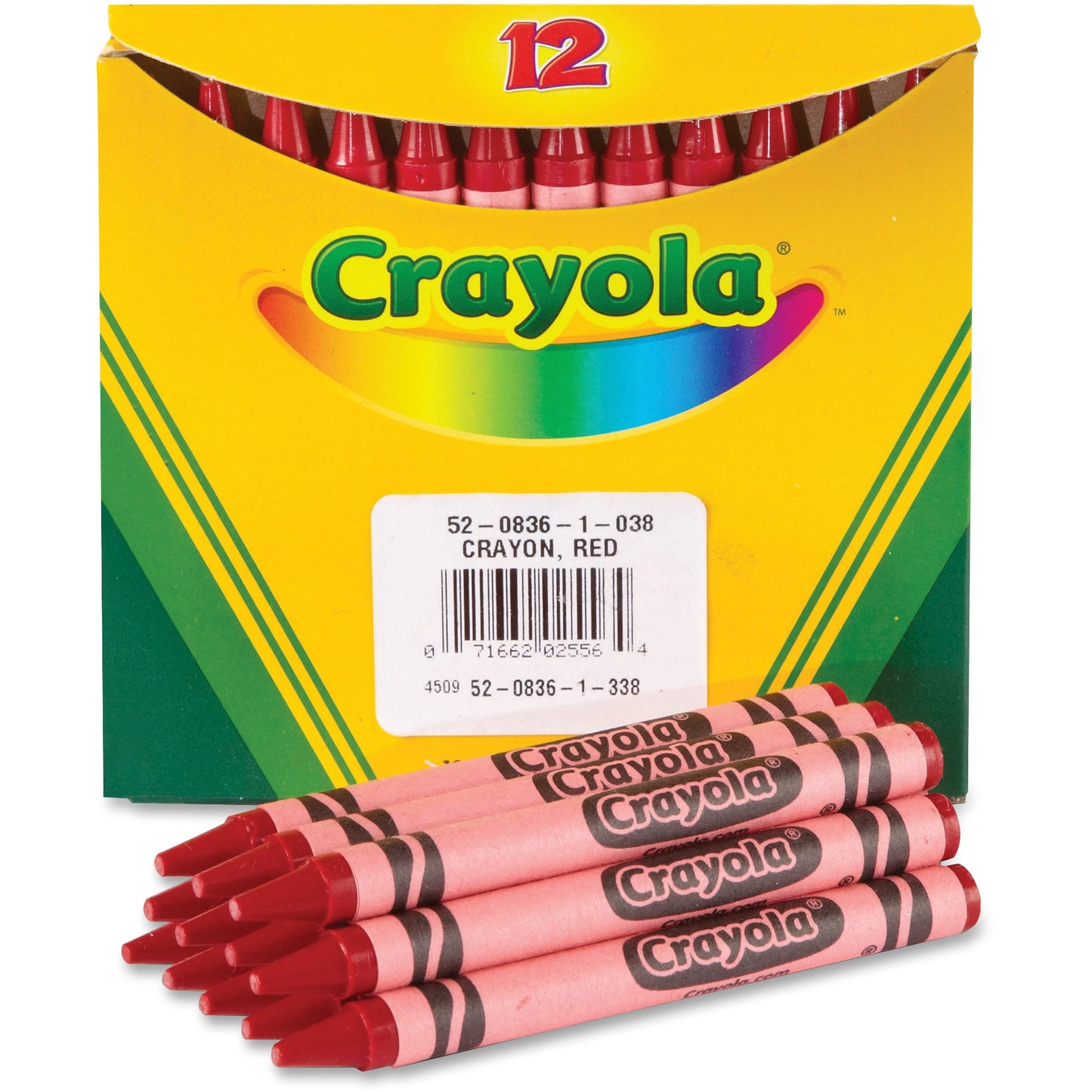 Crayola Bulk Crayons 12‑Count (Single Color-Red)