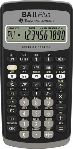 Texas Instruments BA-II Plus Financial Calculator (Damaged Package)