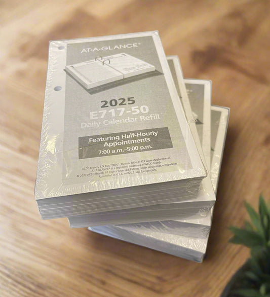 2025 AT-A-GLANCE® Daily Loose-Leaf Daily Desk Calendar Refill, 3-1/2" x 6", Traditional, January 2025 To December 2025, E71750