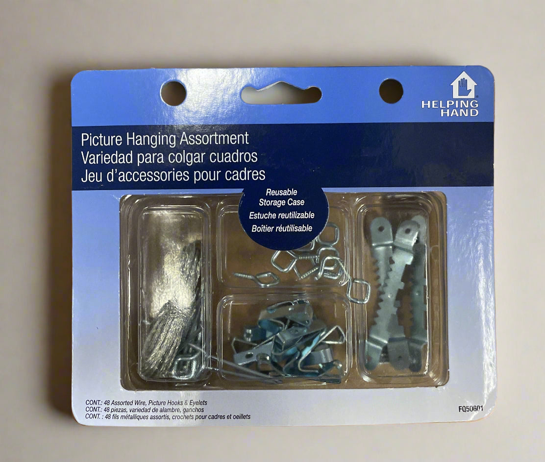 Helping Hand Picture Hanging Kit Set of 48 Assorted Screws