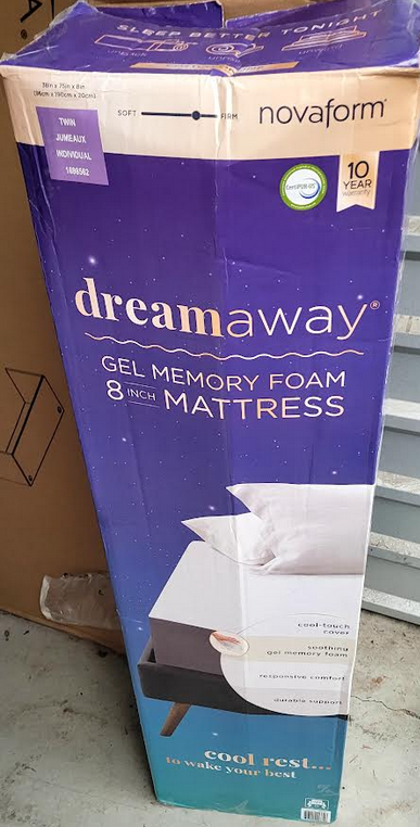Novaform DreamAway 8” Gel Memory Foam Mattress