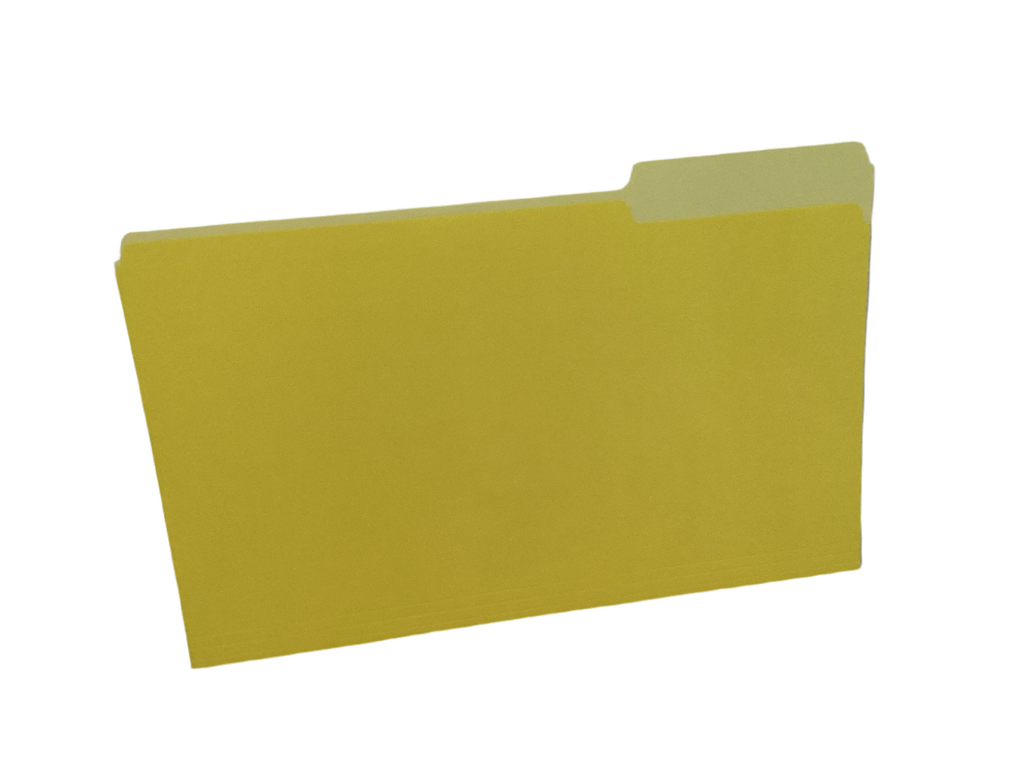 Pendaflex Two-Tone Color File Folders, Legal Size, Yellow, 1/3 Cut, 100 Per Box (153 1/3 YEL)