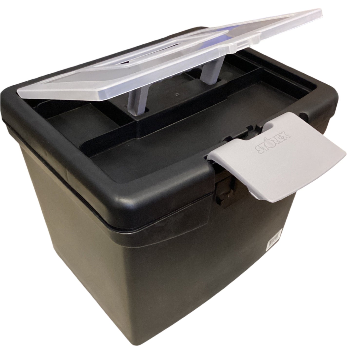 Storex Medium-Duty Portable File Storage Box With XL Lid