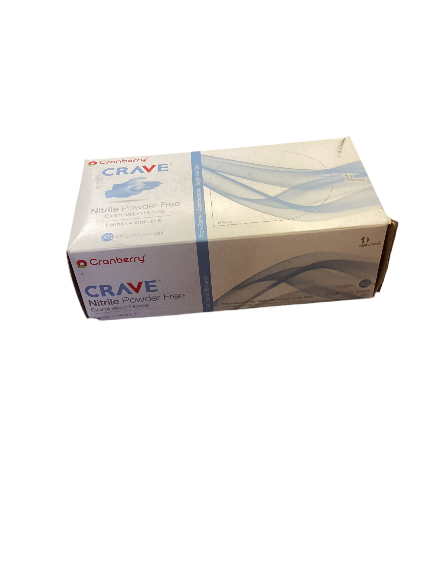 Crave Nitrile Exam Gloves, Powder-Free Extra Small 200 count