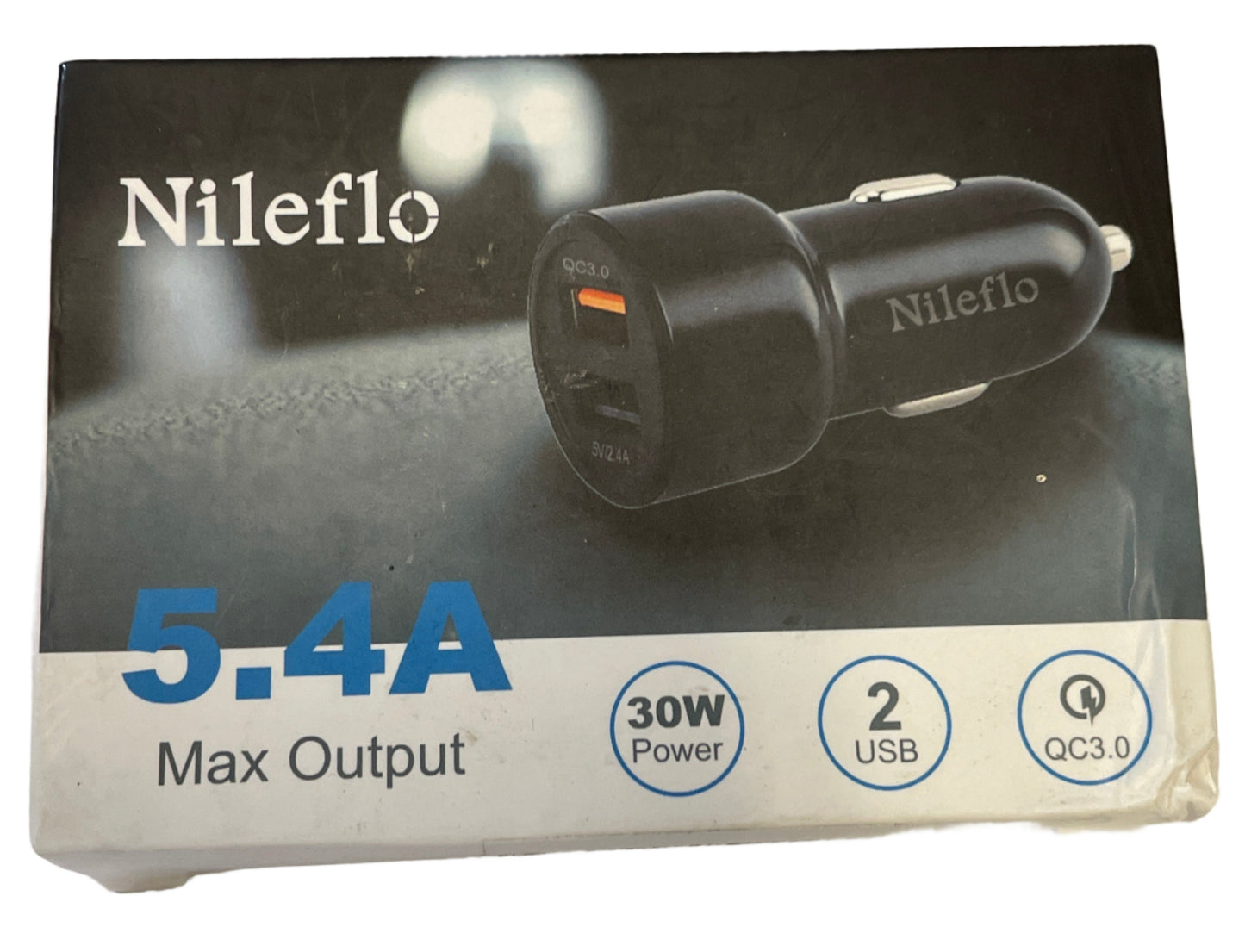 Nileflo Dual USB Fast Charge Car Adapter