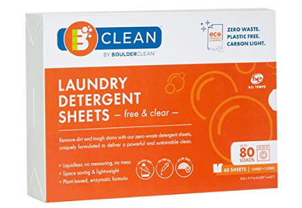 Free & Clear Laundry Detergent Sheets, 40 Count