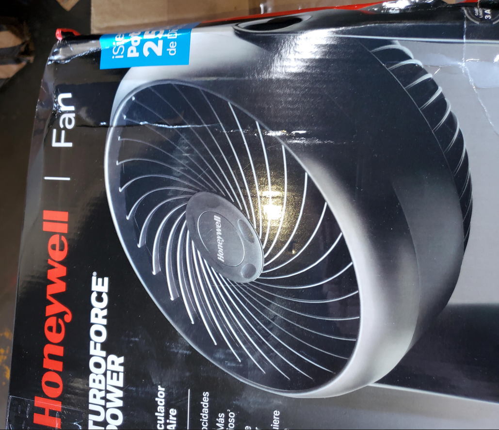 Honeywell Super Turbo Three-Speed High-Performance Fan, Black (Damaged)