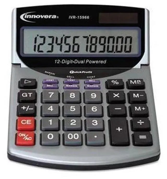 15968 Profit Analyzer Calculator, 12-Digit LCD