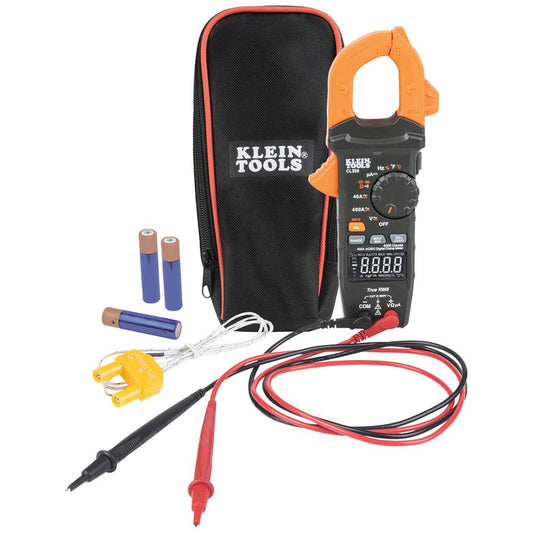 Klien 400 Amp AC/DC Digital Clamp Meter, TRMS Auto-Ranging Clamp Meter