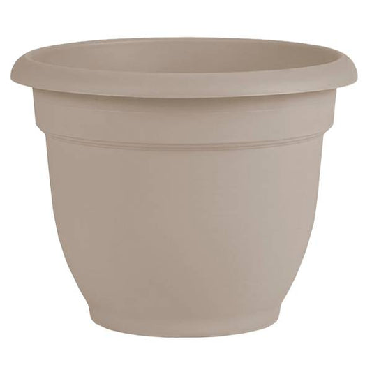 Bloem Ariana Self Watering Plastic Round Planter with Saucer Tray, 8-in