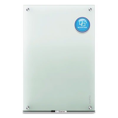 Quartet Infinity Tempered Glass Unframed Non-Magnetic Dry-Erase Whiteboard, 72" X 48", Frosted