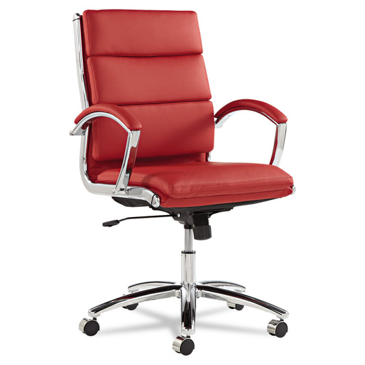 Executive Chair Neratoli(TM) Mid-Back Slim Profile Chair, Arched Arms - Local Pickup Only