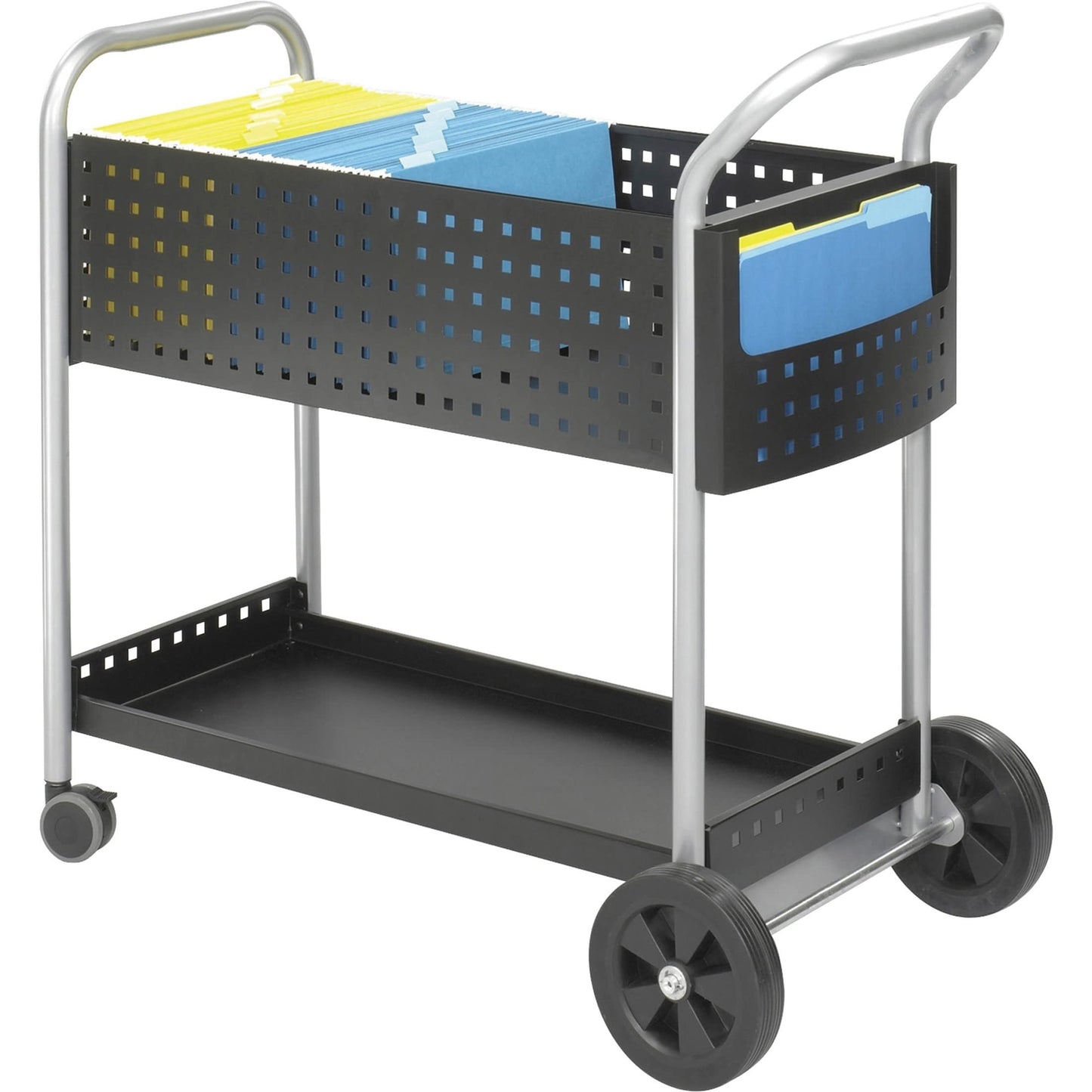 SAFCO 5239BL Scoot Mail Cart (32″ Wide) (Black)