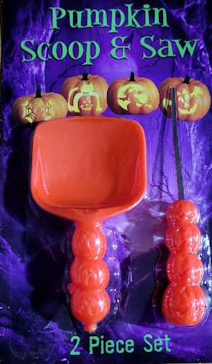 "Pumpkin Scoop and 2 Saws"