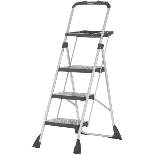 Cosco Max™ Work Platform 3‑Step Folding Step Ladder (Model 11880PBLW1) - Local Pickup Only
