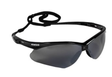 Kleenguard V30 Nemesis Safety Glasses Black Frame Smoke Lens