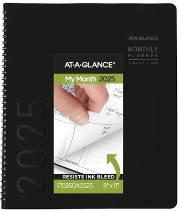 2025 at-a-GLANCE Contemporary 9" X 11" Monthly Planner