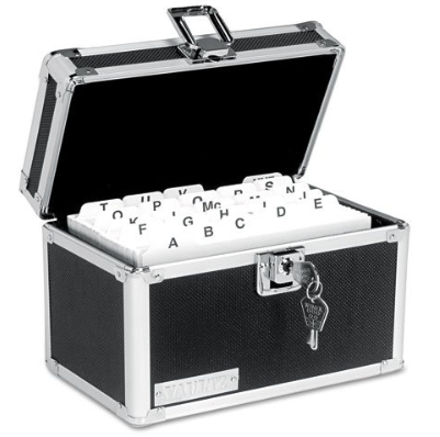 Vaultz Idea Stream 5x8" Locking Index Card File