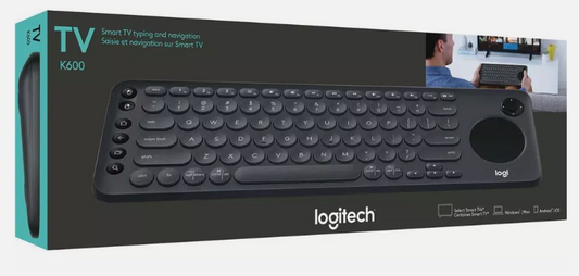 Logitech K600 TV - TV Keyboard with Integrated Touchpad and D-Pad Compatible with Smart TV