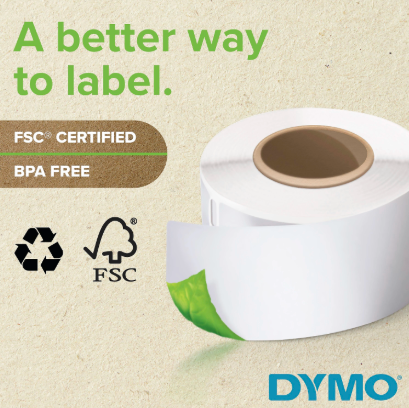 DYMO 30252 LabelWriter Address Labels, 1 1/8 x 3 1/2, White, 350 Labels/Rolls/Pack