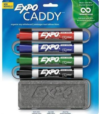 EXPO 90% Recycled Sidekick Organizer with Markers and Eraser