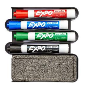 EXPO 90% Recycled Sidekick Organizer with Markers and Eraser