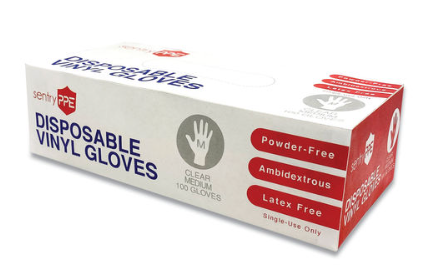 GN1 PE17330 Vinyl Medium Gloves 1000 Count