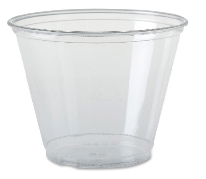 Dart Ultra Clear Pet Cups, 9 Oz, Squat, 50/bag, 20 Bags/carton ( DCCTP9R )