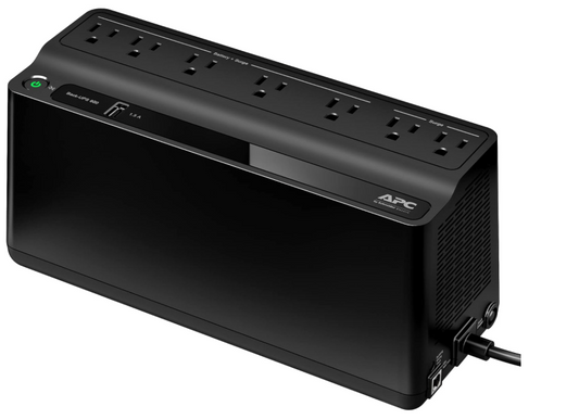 APC Back-ups 600 Va Battery Backup System, 7 Outlets, 490 J ( APWBE600M1 )