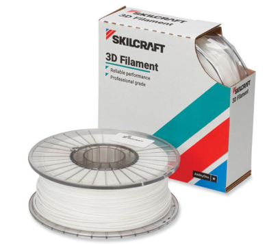 NSN7057353 2.85 Mm Skilcraft 3D Printer Acrylonitrile Butadiene Styrene Filament, White