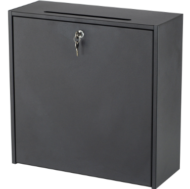 Safco Wall-mountable Interoffice Mailbox, 18w X 7d X 18h, Black ( SAF4259BL )