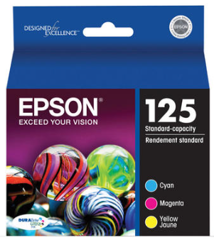 Epson T125120 Standard Cartridge Multipack for Stylus/WorkForce Printers, CMY