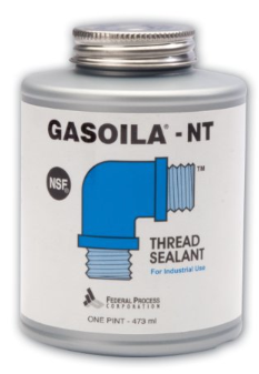 Gasoila Blue Non-Teflon Non-PTFE Pipe Thread Sealant -50 to 400 Degree F 1/2 Pint Brush