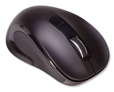 Innovera Mid-size Wireless Optical Mouse with Micro USB, 2.4 Ghz Frequency/32 Ft Wireless Range, Black ( IVR6150